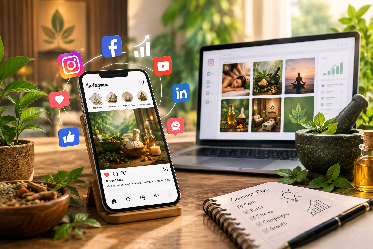 Social Media Marketing for Ayurveda Centers